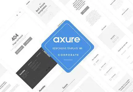 Axure responsive corporate template - CM 1366590