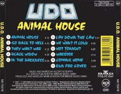 U.D.O. - Animal House (1987) {1992, Reissue}