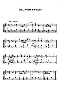 25 Études Faciles : no.25 "La chevaleresque"
