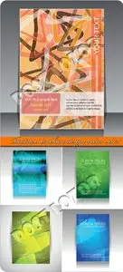 Business brochure design vector set 21