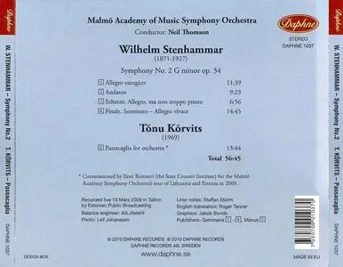 Neil Thomson, Malmö Academy of Music Symphony Orchestra - Stenhammar: Symphony No. 2; Kõrvits: Passacaglia (2010)