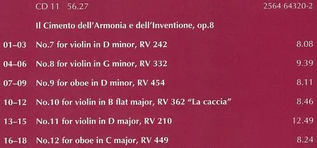 A.Vivaldi - Concertos and Sonatas, opp.1-12, I Solisti Veneti - Claudio Scimone CD11 of 18CDs