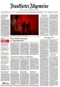 Frankfurter Allgemeine Zeitung FAZ vom 29 April 2015