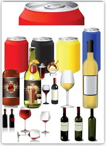 Drinks vector
