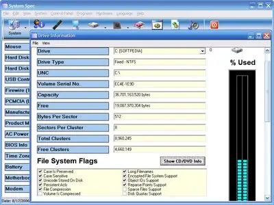 System Spec 2.78 - Portable
