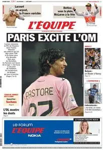 L'Equipe - Lundi 01 Aout 2011