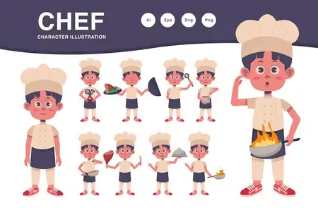 EE - Chef Character Illustration PAWFE9N