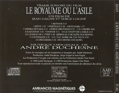 Andre Duchesne - Le Royaume ou l`Asile (1990)
