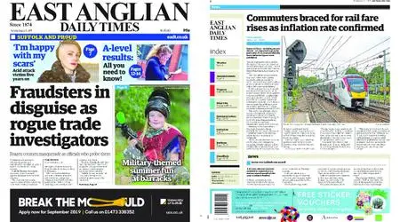 East Anglian Daily Times – August 15, 2019