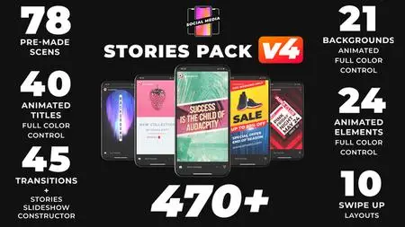 Instagram Stories V4 (With 3 October 18 Update) - Project for After Effects (VideoHive)