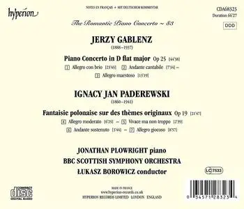 Jonathan Plowright, Łukasz Borowicz - The Romantic Piano Concerto Vol. 83: Gablenz & Paderewski: Piano Concertos (2021)