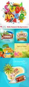 Vectors - Hello Summer Backgrounds 2