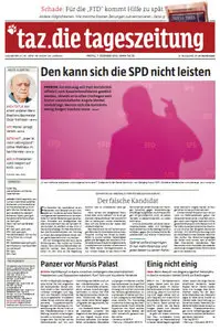 Tageszeitung TAZ vom 07 Dezember 2012