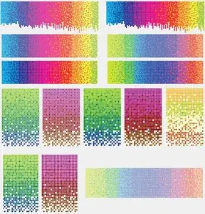 Rainbow Tiles Vector