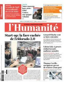 L'Humanité du Mardi 27 Décembre 2016