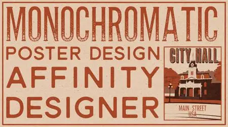Affinity Designer: Retro Monochromatic Poster Design