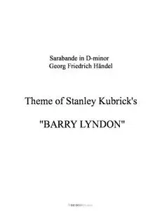 The Barry Lyndon Theme