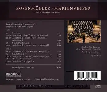 Jörg Breiding, Knabenchor Hannover, Johann Rosenmüller Ensemble - Rosenmüller: Vespro della beata Maria Vergine (2015)