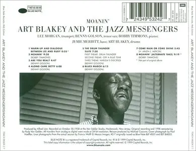 Art Blakey and The Jazz Messengers - Moanin' (1958) [RVG Edition, 1999]