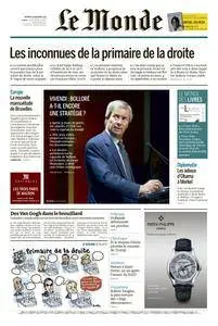 Le Monde du Vendredi 18 Novembre 2016