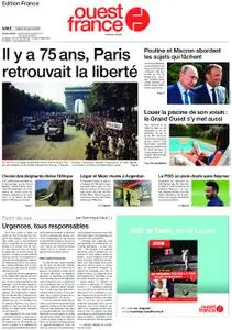 Ouest-France Édition France – 20 août 2019