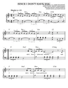 Since I Don't Have You - The Skyliners (Easy Piano)