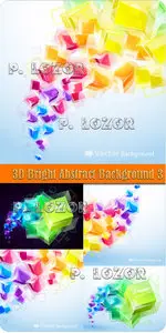 3D Bright Abstract Background 3 - Stock Vectors 