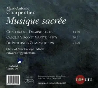 Edward Higginbottom, Oxford Baroque, Choir of New College Oxford - Charpentier: Musique sacrée (2013)
