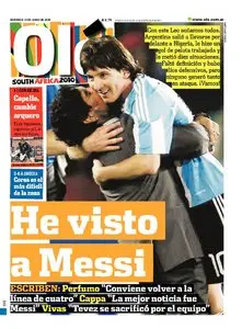Diario Olé 13 de Junio de 2010