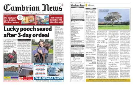 Cambrian News Arfon & Dwyfor – 20 November 2020