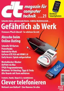 ct Magazin für Computertechnik No 21 vom 19. September 2015