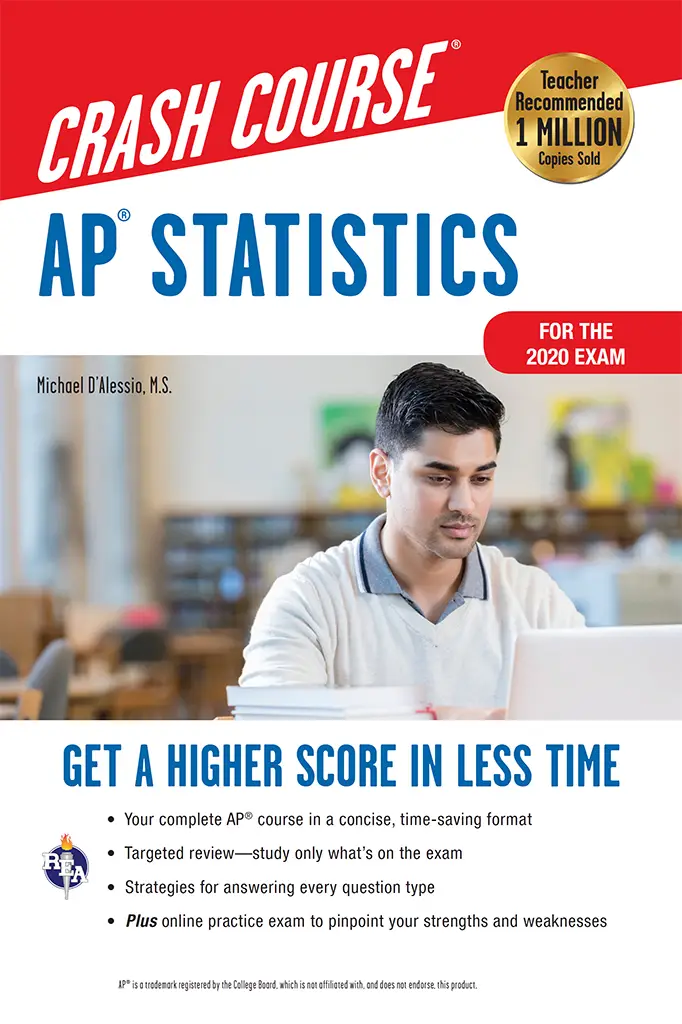 AP® Statistics Crash Course, For the 2020 Exam, Book + Online (Advanced