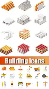 Building Icons Vector