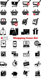 Vectors - Shopping Icons Set