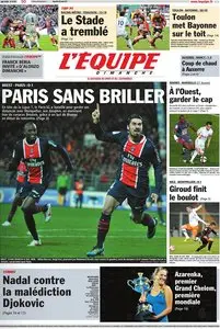 L'equipe Edition du Dimanche 29 Janvier 2012