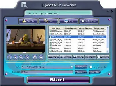Bigasoft MKV Converter 3.5.7.3987