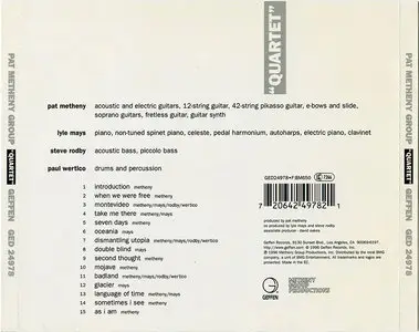 Pat Metheny Group - Quartet (1996)
