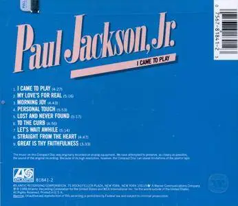 Paul Jackson, Jr. - I Came to Play (1988)