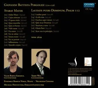 Michael Hofstetter, Neumeyer Consort - Giovanni Battista Pergolesi: Stabat Mater, Laudate pueri (2012)
