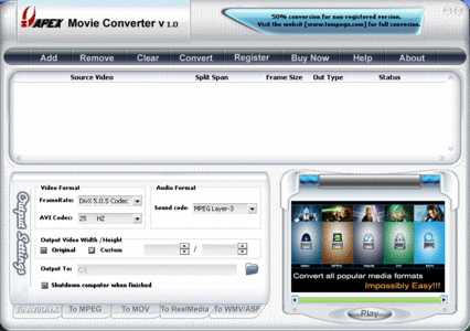 Apex Movie Converter 6.63