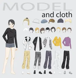 Model and cloth
