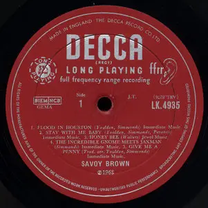 Savoy Brown - Getting To The Point (Decca 1968) 24-bit/96kHz Vinyl Rip