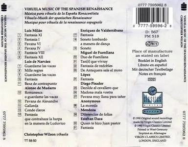 Vihuela Music Of The Spanish Renaissance - Christopher Wilson (1990) {Virgin Classics}