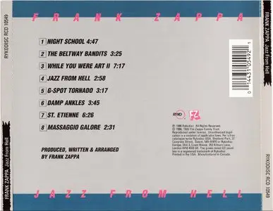 Frank Zappa - Jazz From Hell (1986) {1995 Ryko Remaster Complete Series}
