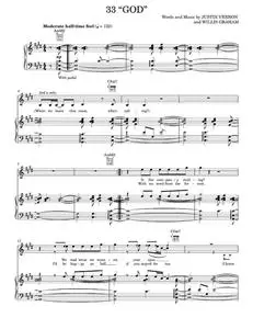 33 “god” - Bon Iver (Piano-Vocal-Guitar)