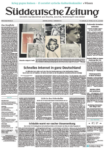 Süddeutsche Zeitung vom Montag, 08. Dezember 2014