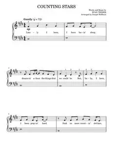 Counting Stars (arr. Joseph Hoffman) - OneRepublic (Easy Piano)
