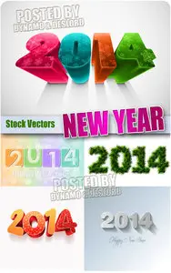 New Year 2014 #2 - Stock Vectors