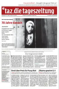 Tageszeitung TAZ vom 24 Oktober 2012