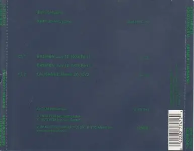 Keith Jarrett - Solo Concerts. Bremen & Lausanne [2CD] (1973) {ECM} [repost]
